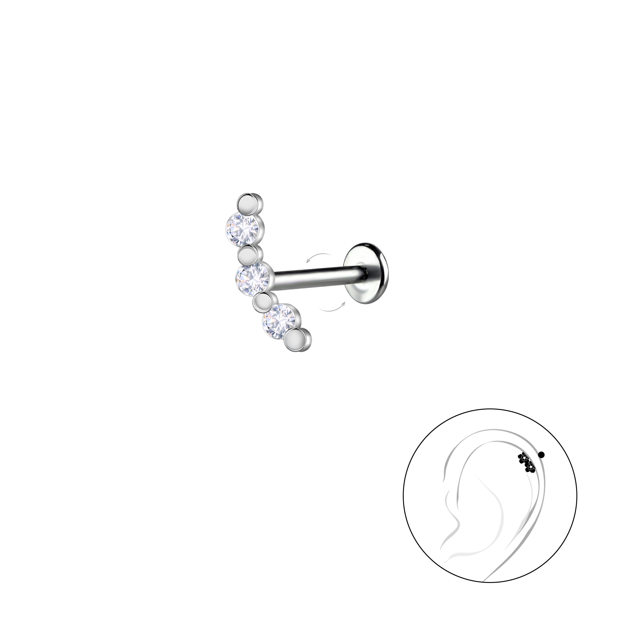 Сребърни Обеци Мая с 14К Златно Покритие S925