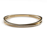 Твърда гривна с камъни цирконий Bliss