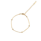 Златиста гривна за глезен елеганс