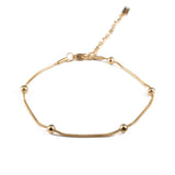 Златиста гривна за глезен елеганс