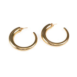 Обеци Класически Халки в 2 Цвята - Златни медни обеци, хипоалергенна медицинска стомана 304L.