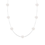 Сребърно Колие Корда с Перли S925