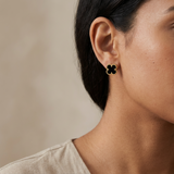 Обеци One Clover от сребро с 14К златно покритие