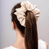 Голямо сатенено скрънчи-cappuccino