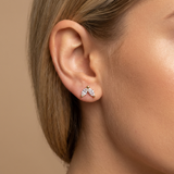 Сребърни Обеци Crown с 14К Златно Покритие S925