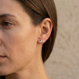 Обеци Циркон с 18К Златно Покритие