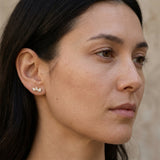 Обеци Циркон с 18К Златно Покритие