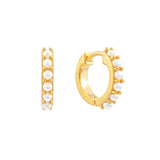 Обеци Перла с 18К Златно Покритие