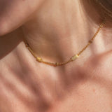 Колие Wave с Мъниста с 18к Златно Покритие