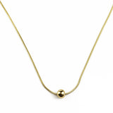 Колие златисто с топче