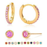 Сребърни обеци 4бр. S925 Silver