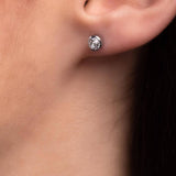 Сребристи обеци simple