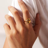 Златист Пръстен Вечност с 18к Златно Покритие